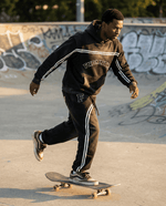 Sun Fade Contrast Tape Fleece Hoodie by Shop FNDMNTLS - hoodies, Casual Streetwear, FNDMNTLS