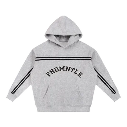 Sun Fade Contrast Tape Fleece Hoodie by Shop FNDMNTLS - hoodies, Casual Streetwear, FNDMNTLS