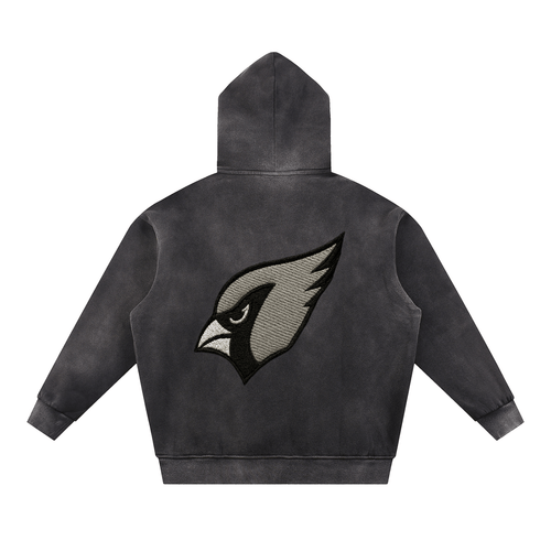 Sun Fade Contrast Tape Fleece Hoodie by Shop FNDMNTLS - hoodies, Casual Streetwear, FNDMNTLS