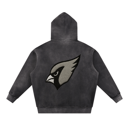 Sun Fade Contrast Tape Fleece Hoodie by Shop FNDMNTLS - hoodies, Casual Streetwear, FNDMNTLS