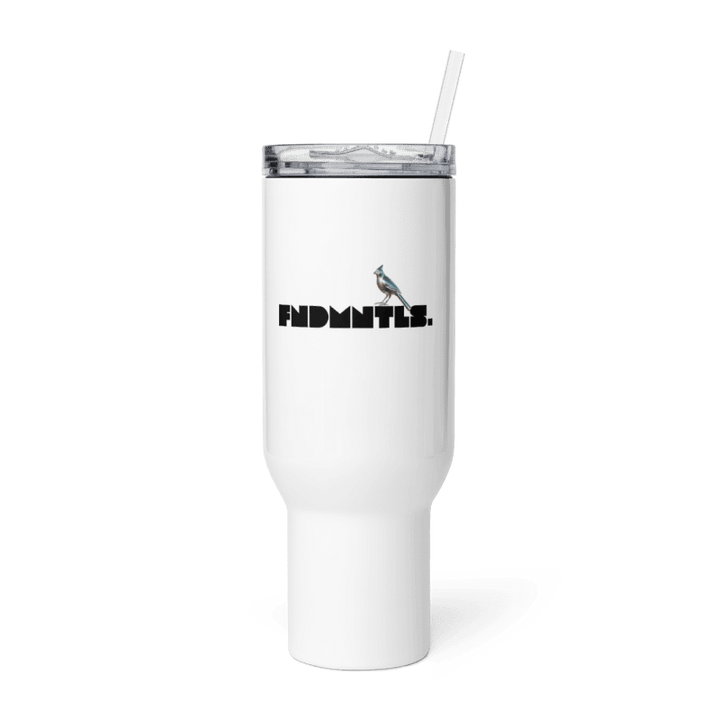 Travel Mug with handle : Keep your drinks handy on the go! by Shop FNDMNTLS - travel mug, dishwasher safe mug, FNDMNTLS