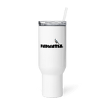 Travel Mug with handle : Keep your drinks handy on the go! by Shop FNDMNTLS - travel mug, dishwasher safe mug, FNDMNTLS