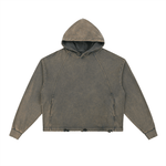 Vintage Washed Frayed-Hem Hoodie - Heretic - s Streetwear - casual wear - FNDMNTLS