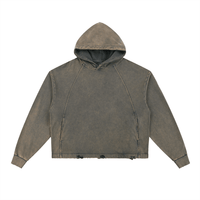 Vintage Washed Frayed-Hem Hoodie - Heretic - s Streetwear - casual wear - FNDMNTLS