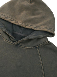 Vintage Washed frayed-Hem Hoodie - Heretic - s Streetwear - casual wear - FNDMNTLS