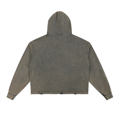 Vintage Washed Frayed-Hem Hoodie - Heretic - s Streetwear - casual wear - FNDMNTLS