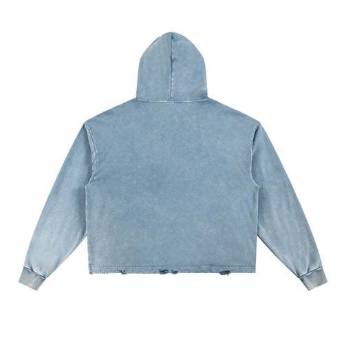 Vintage Washed Frayed-Hem Hoodie - Heretic - s Streetwear - casual wear - FNDMNTLS