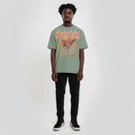 Web of Life Oversize Snow Washed T-Shirt by Shop FNDMNTLS - Tshirts, 100% Cotton, Casual Fashion