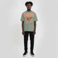 Web of Life Oversize Snow Washed T-Shirt by Shop FNDMNTLS - Tshirts, 100% Cotton, Casual Fashion